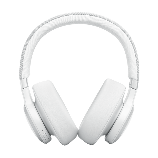 JBL Live 770NC - White - Wireless Over-Ear Headphones with True Adaptive Noise Cancelling - Front